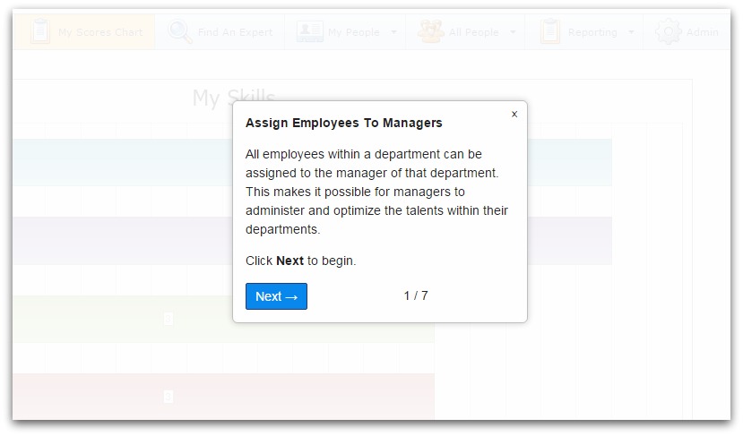 Assign employees screenshot