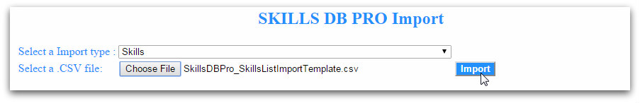 Import skills